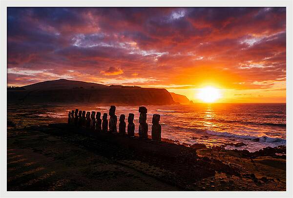 Ahu Tongariki At Sunrise