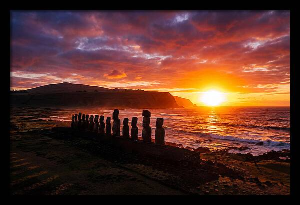 Ahu Tongariki At Sunrise