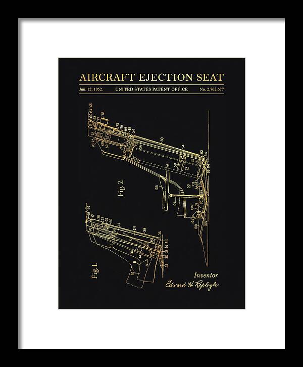 Aircraft Ejection Seat Gold Patent Us2702677