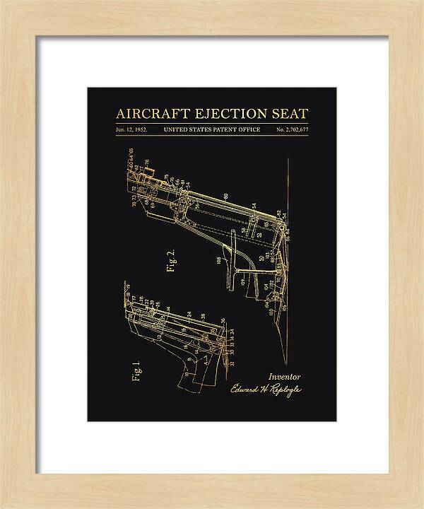 Aircraft Ejection Seat Gold Patent Us2702677