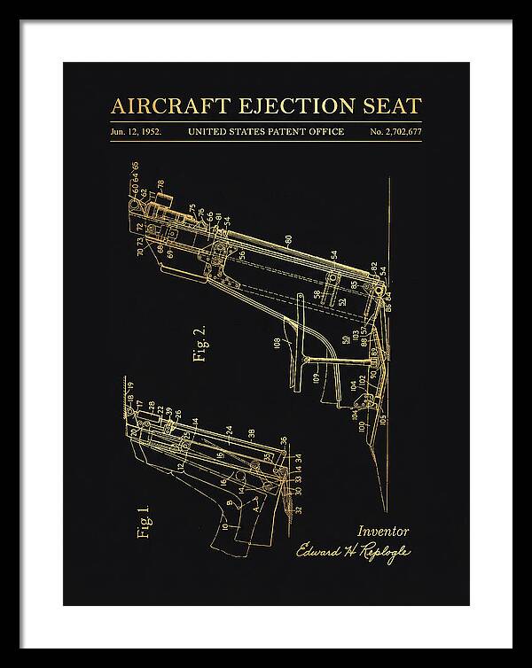 Aircraft Ejection Seat Gold Patent Us2702677