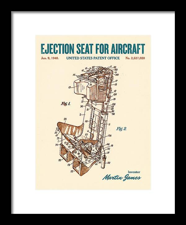 Aircraft Ejection Seat Retro Patent Us2527020