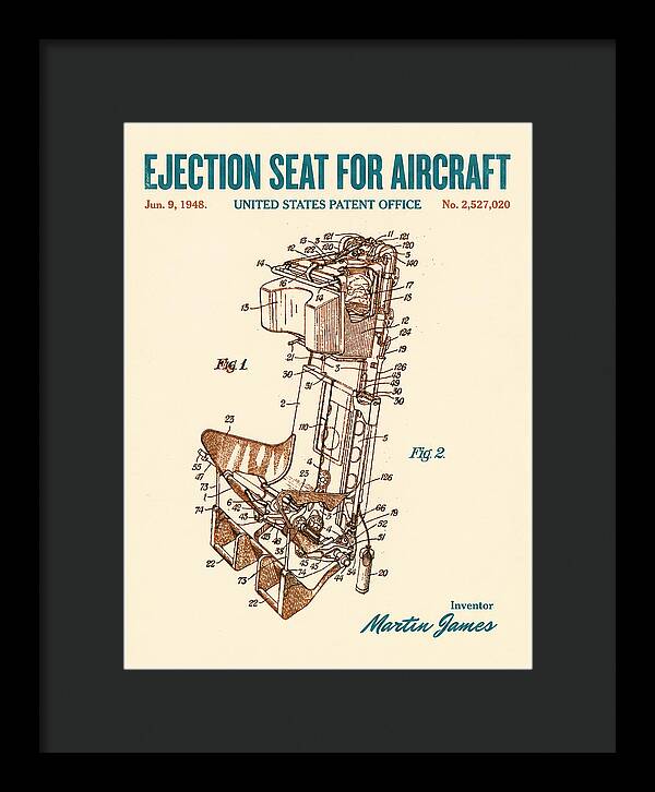 Aircraft Ejection Seat Retro Patent Us2527020
