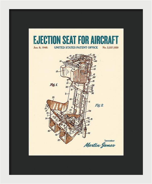 Aircraft Ejection Seat Retro Patent Us2527020