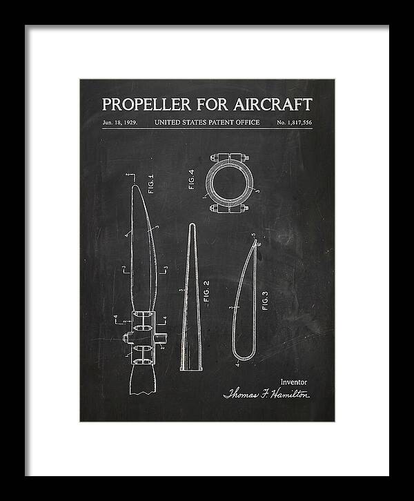 Aircraft Propeller Blade Chalkboard Patent Us1817556
