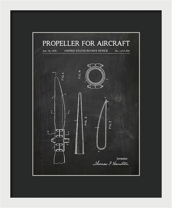 Aircraft Propeller Blade Chalkboard Patent Us1817556