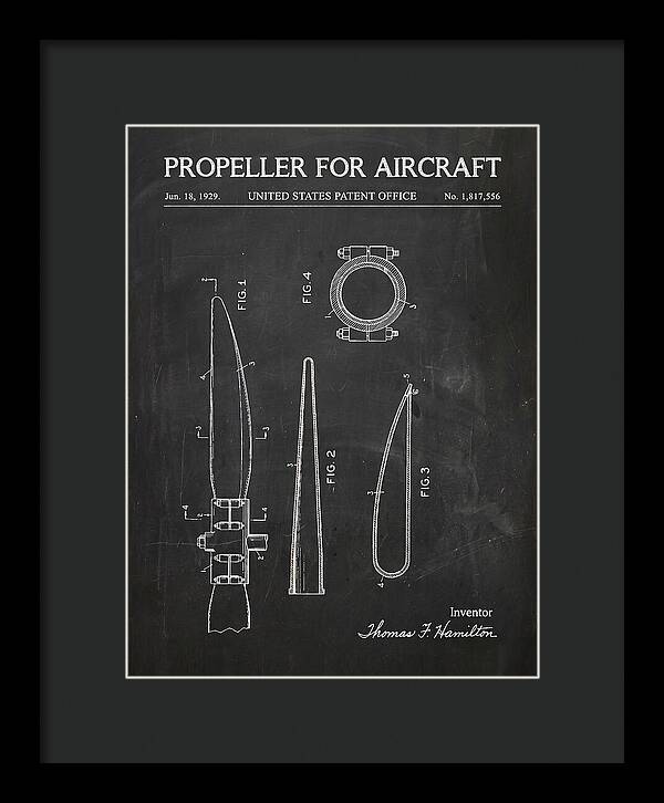 Aircraft Propeller Blade Chalkboard Patent Us1817556