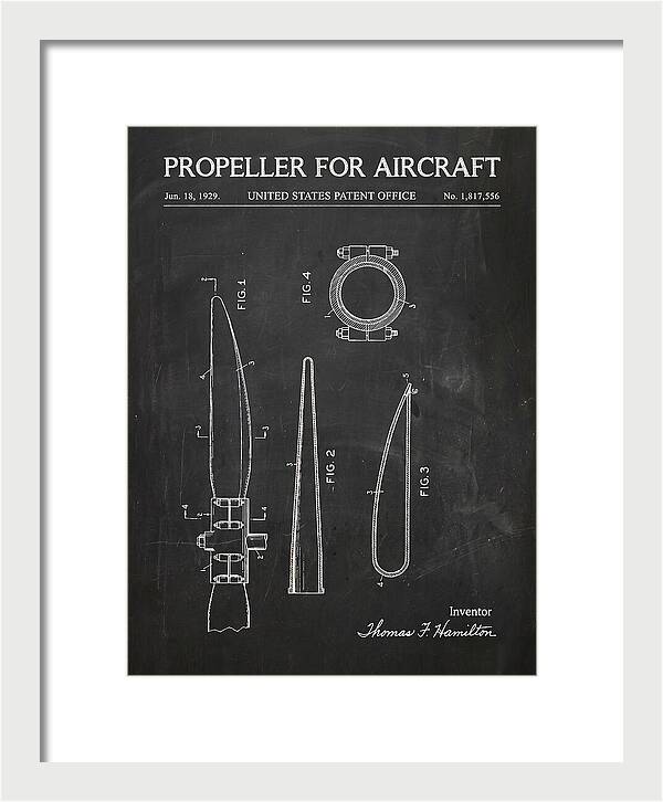 Aircraft Propeller Blade Chalkboard Patent Us1817556