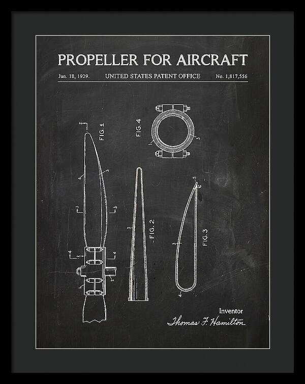 Aircraft Propeller Blade Chalkboard Patent Us1817556