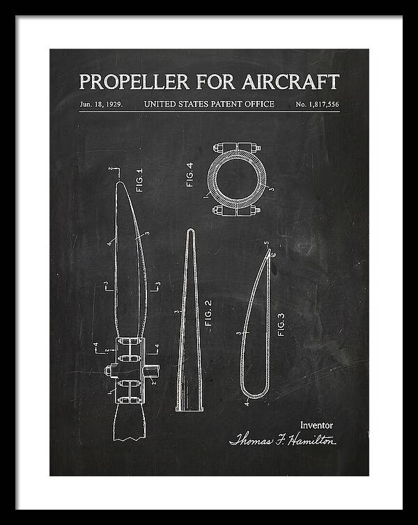 Aircraft Propeller Blade Chalkboard Patent Us1817556