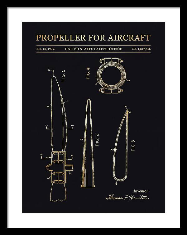 Aircraft Propeller Blade Gold Patent Us1817556