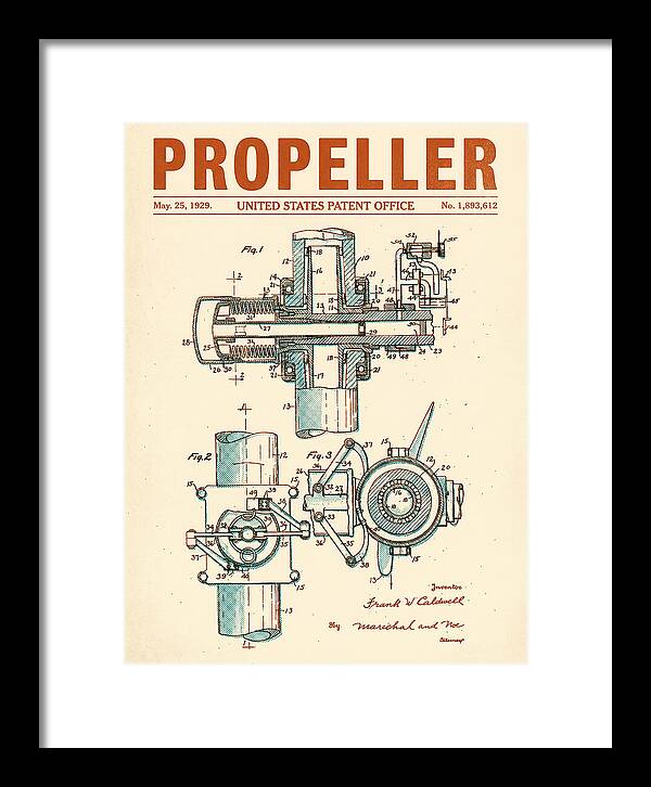 Aircraft Propeller Hub Mechanism Retro Patent Us1893612