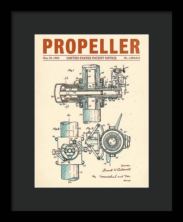 Aircraft Propeller Hub Mechanism Retro Patent Us1893612