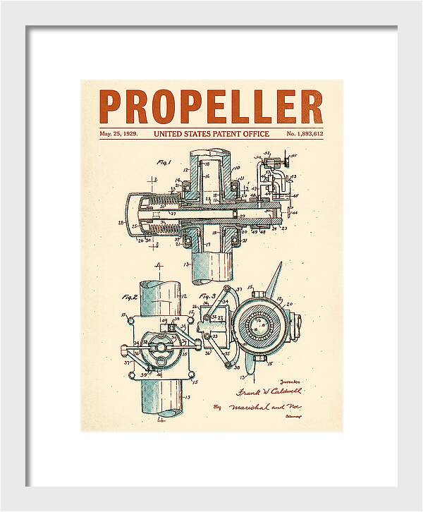 Aircraft Propeller Hub Mechanism Retro Patent Us1893612