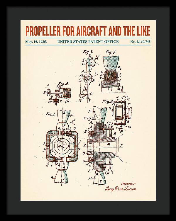 Aircraft Propeller Retro Patent Us2160745