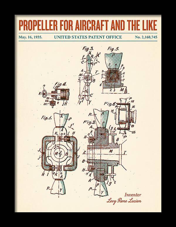 Aircraft Propeller Retro Patent Us2160745