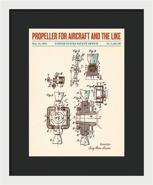 Aircraft Propeller Retro Patent Us2160745