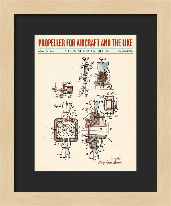 Aircraft Propeller Retro Patent Us2160745