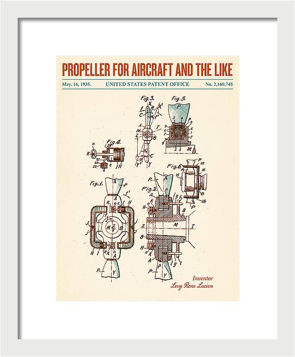 Aircraft Propeller Retro Patent Us2160745