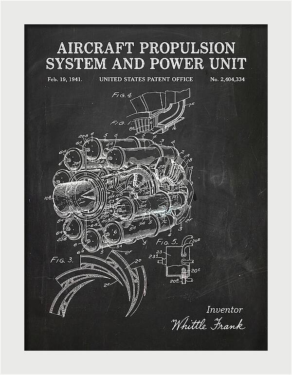 Aircraft Propulsion System And Power Unit Chalkboard Patent Us2404334
