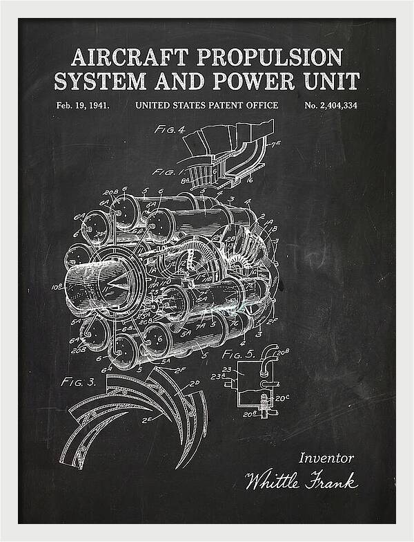 Aircraft Propulsion System And Power Unit Chalkboard Patent Us2404334