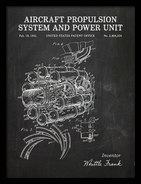 Aircraft Propulsion System And Power Unit Chalkboard Patent Us2404334