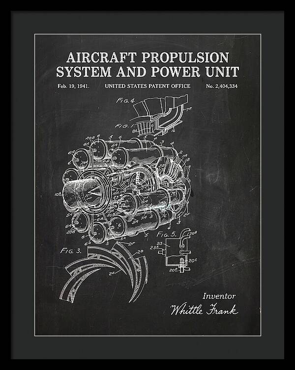 Aircraft Propulsion System And Power Unit Chalkboard Patent Us2404334