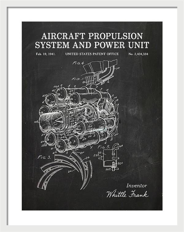 Aircraft Propulsion System And Power Unit Chalkboard Patent Us2404334