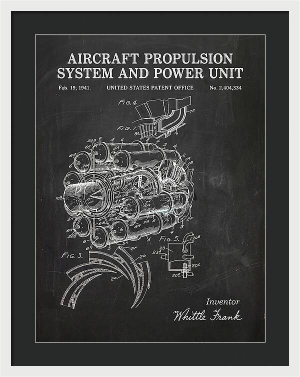 Aircraft Propulsion System And Power Unit Chalkboard Patent Us2404334