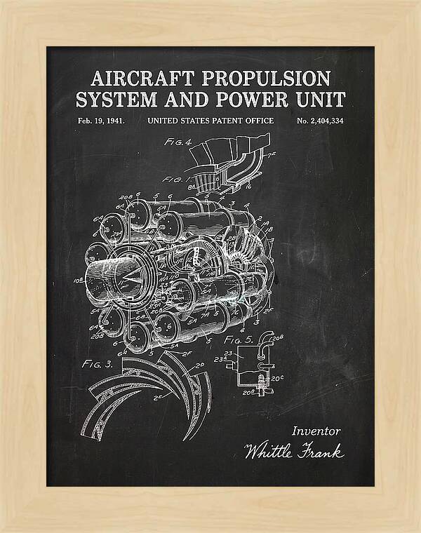 Aircraft Propulsion System And Power Unit Chalkboard Patent Us2404334