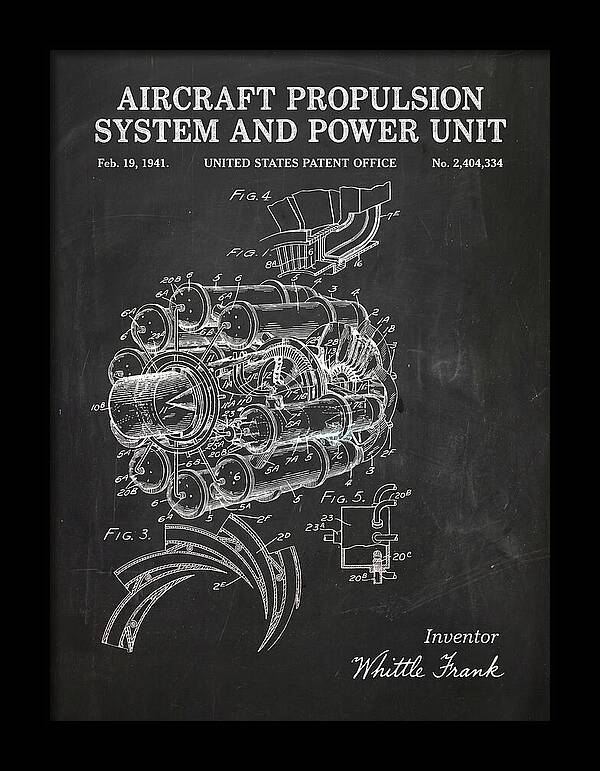Aircraft Propulsion System And Power Unit Chalkboard Patent Us2404334