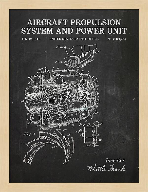 Aircraft Propulsion System And Power Unit Chalkboard Patent Us2404334