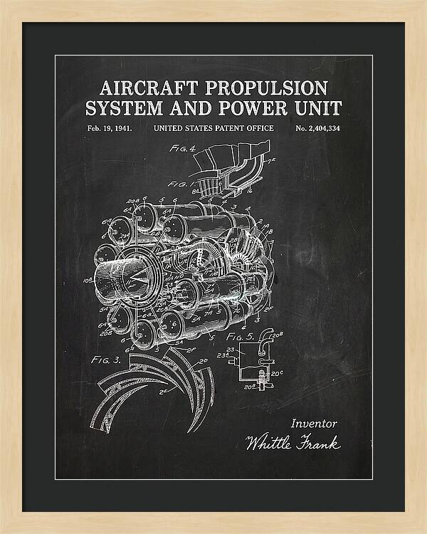 Aircraft Propulsion System And Power Unit Chalkboard Patent Us2404334