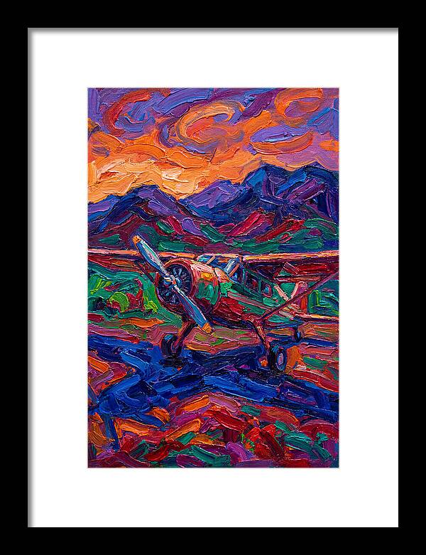 Airplane Against Vibrant Skies