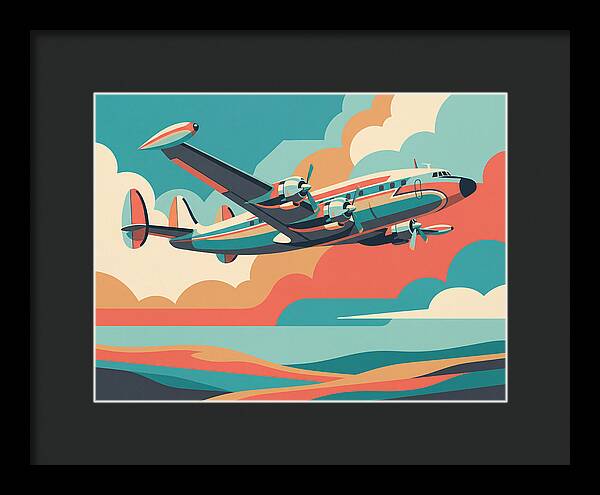 Airplane In Vibrant Skies