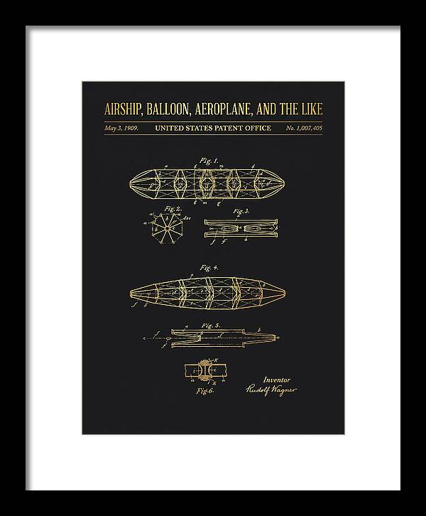 Airship, Balloon, Aeroplane, And The Like Gold Patent Us1007405