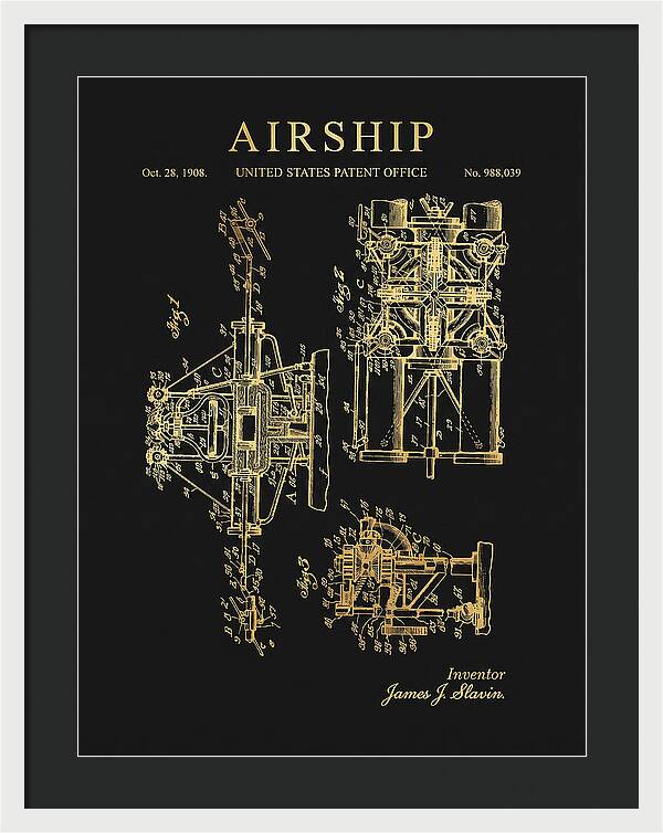 Airship Gold Patent Us988039