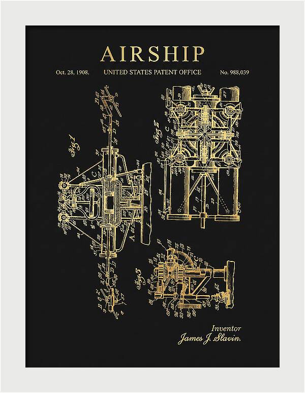 Airship Gold Patent Us988039