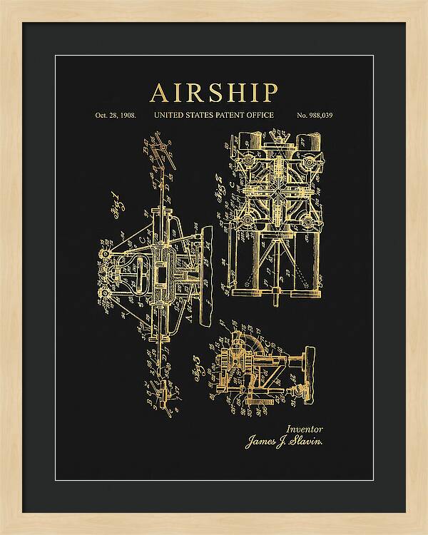 Airship Gold Patent Us988039