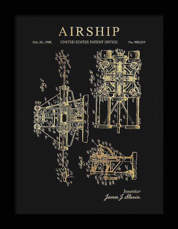 Airship Gold Patent Us988039