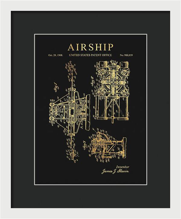 Airship Gold Patent Us988039
