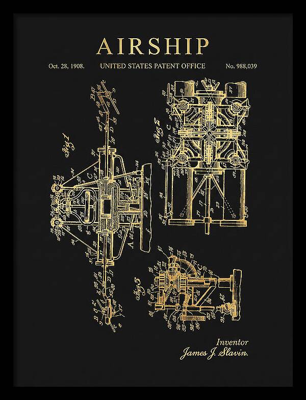 Airship Gold Patent Us988039