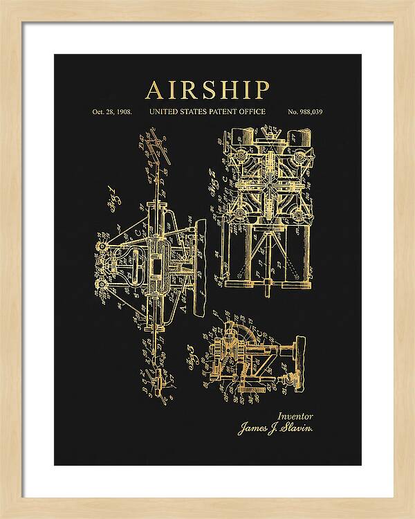 Airship Gold Patent Us988039