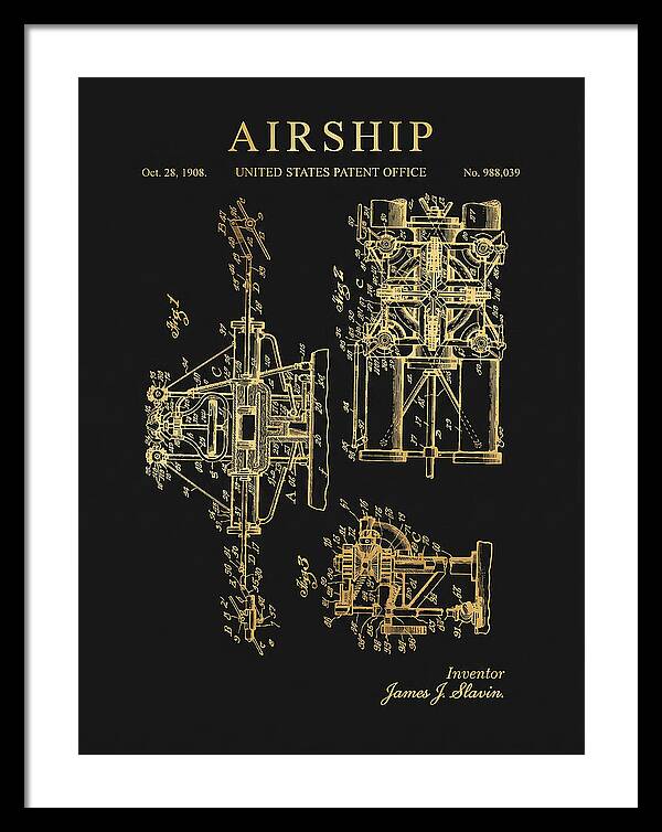 Airship Gold Patent Us988039