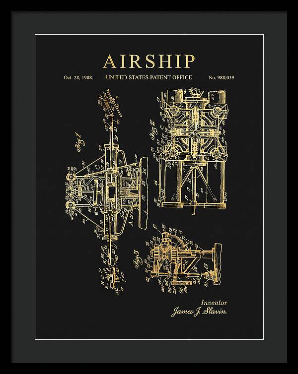 Airship Gold Patent Us988039