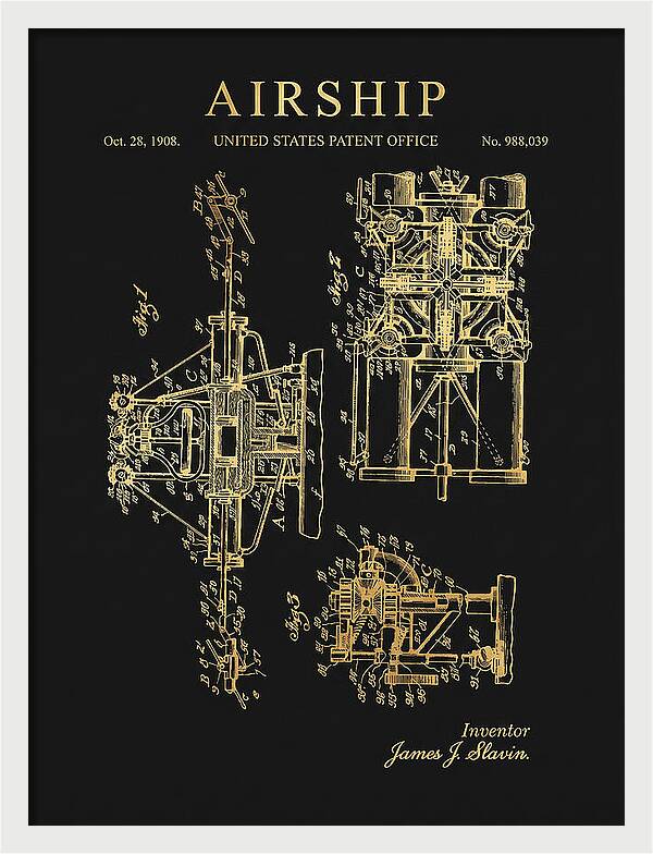 Airship Gold Patent Us988039