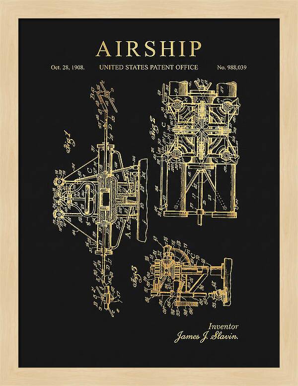 Airship Gold Patent Us988039