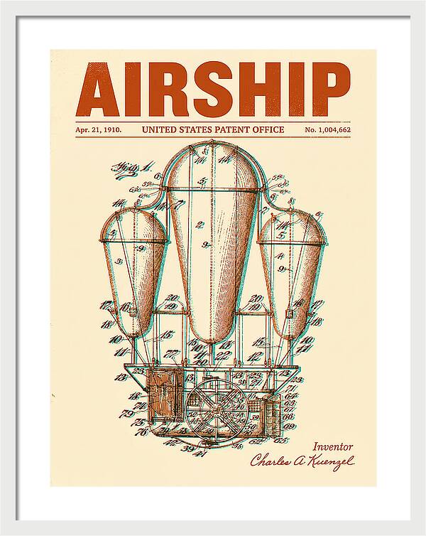 Airship Retro Patent Us1004662