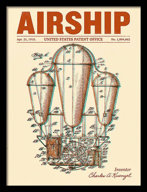 Airship Retro Patent Us1004662