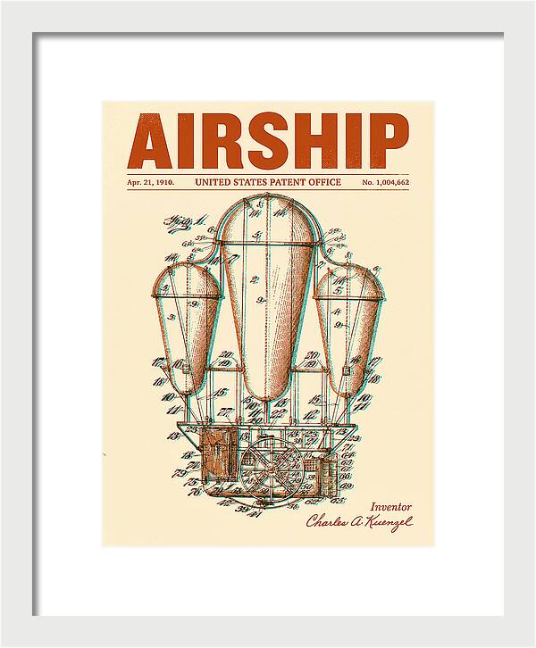 Airship Retro Patent Us1004662